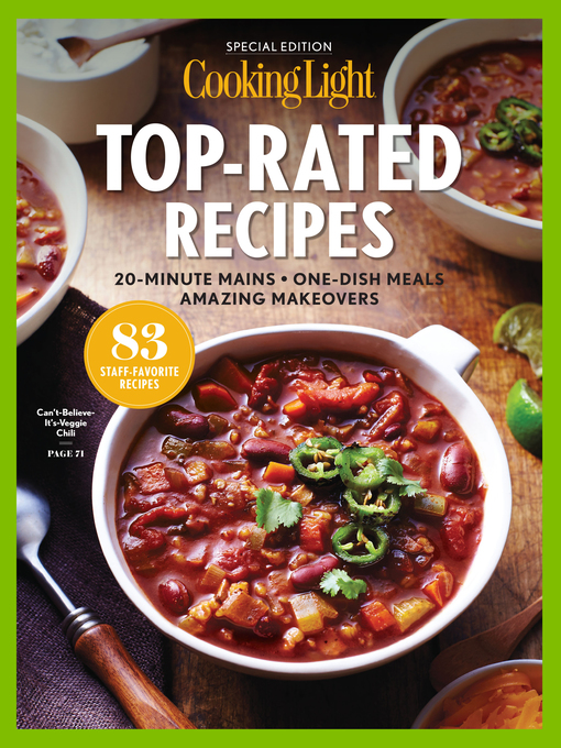 Title details for COOKING LIGHT Top Rated Recipes by The Editors of Cooking Light - Available